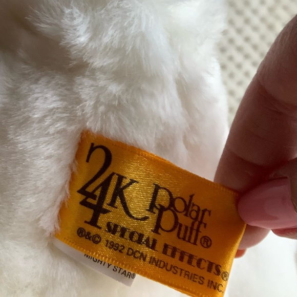 24K Polar Puff Plush White Bunny Rabbit Stuffed Animal Easter Toy - Picture 15 of 16